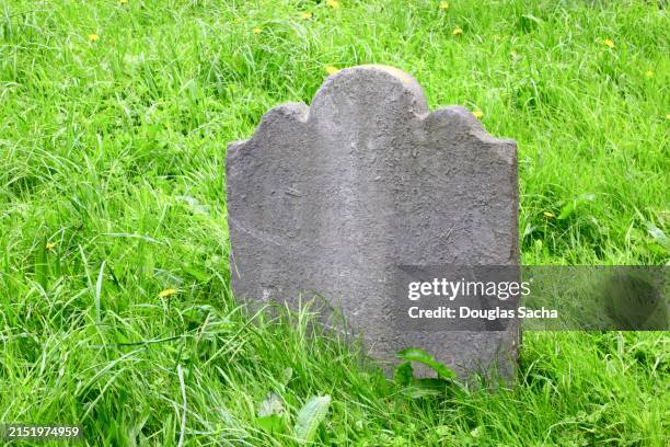 upright sandstone headstone - gravestone stock pictures, royalty-free photos & images