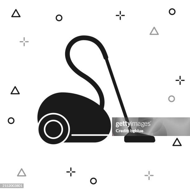 bildbanksillustrationer, clip art samt tecknat material och ikoner med vacuum cleaner. icon on white background - dammsugare