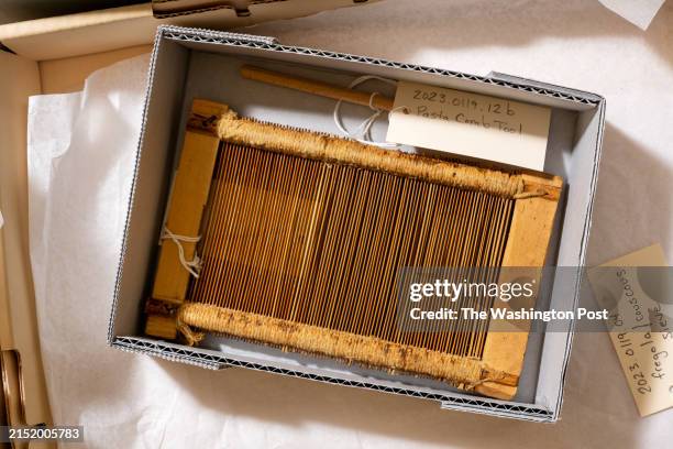 Traditional pasta comb for making garganelli pasta that belonged to Marcella Hazan, the influential Italian cuisine cookbook author is seen at the...