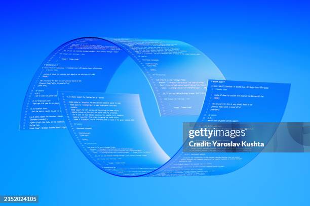 abstract glowing data display with code html cgi - binary abstract stock pictures, royalty-free photos & images