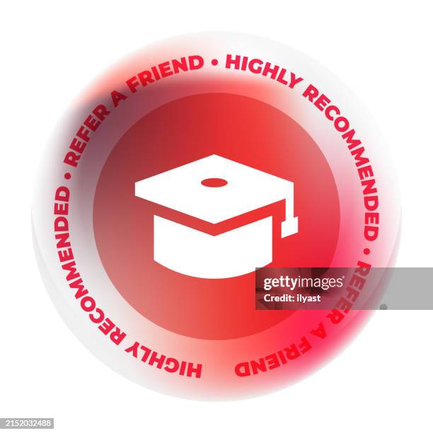glass badge design with education icon - training program logo stock illustrations