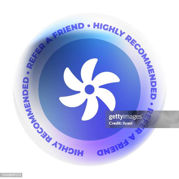 glass badge design with cooling icon - heatwave stock illustrations