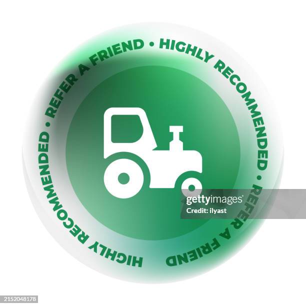glass badge design with tractor icon - crop duster stock illustrations