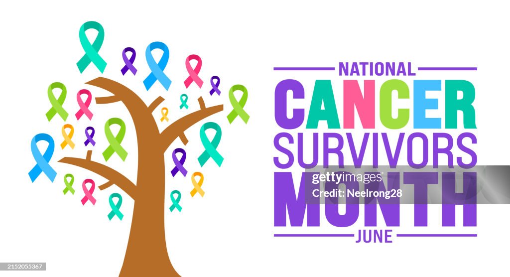 June Cancer Color June Is Cancer Survivors Month Background Template Holiday Concept Use ...