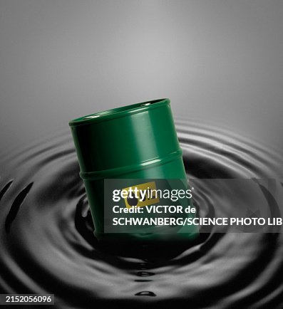 Sinking oil drum, composite image Sinking oil drum, composite image