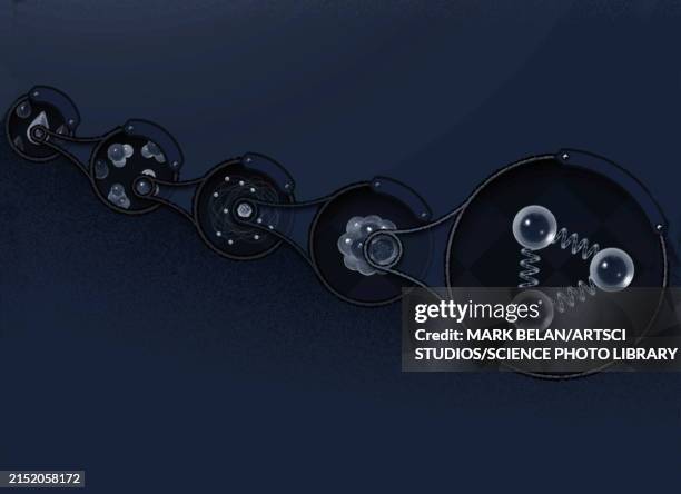composition of matter, illustration - cell nucleus stock illustrations