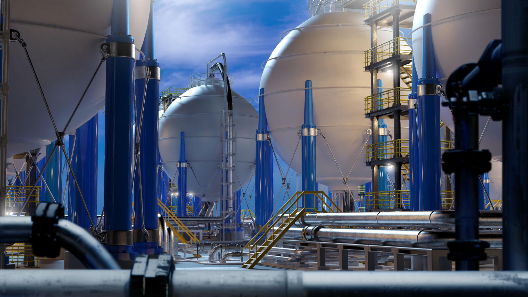 industrial gas storage