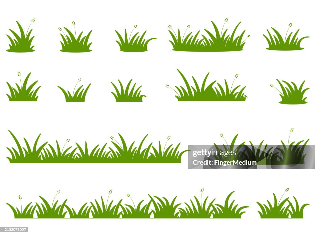 Grass vector set