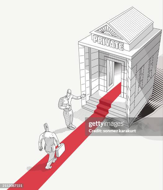 private banking - luxury private stock illustrations