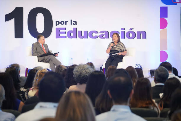 MEX: Xochitl Galvez Attends the '10 Preguntas Por La Educacion' Conference