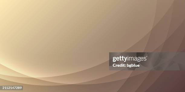brauner abstrakter hintergrund mit kurven - trendiges geometrisches design - brauner-hintergrund stock-grafiken, -clipart, -cartoons und -symbole