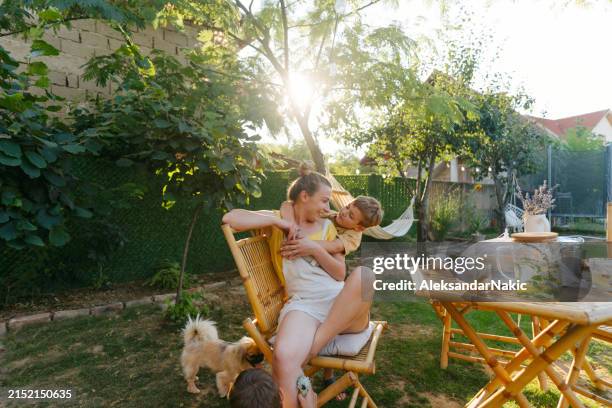 celebrating my mom today - back garden stock pictures, royalty-free photos & images