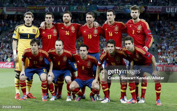Spain Team Group Iker Casillas, Alvaro Arbeloa, Xabi Alonso, Sergio Ramos, Sergio Busquets, Gerard Pique, David Silva, Andres Iniesta, Xavi, Cesc...