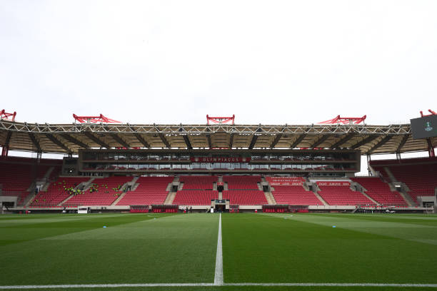 GRC: Olympiacos FC v Aston Villa: Semi-final Second Leg - UEFA Europa Conference League 2023/24
