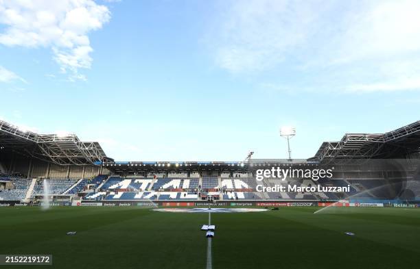 General view inside the stadium prior to the UEFA Europa League 2023/24 Semi-Final second leg match between Atalanta BC and Olympique de Marseille at...