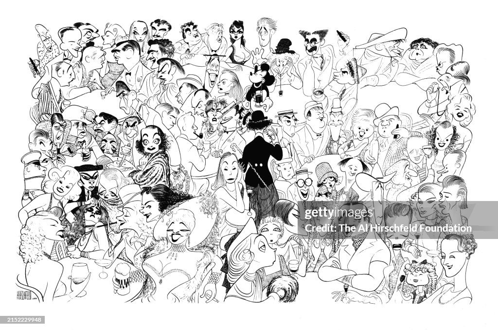 Caricature Of Hollywood Actors