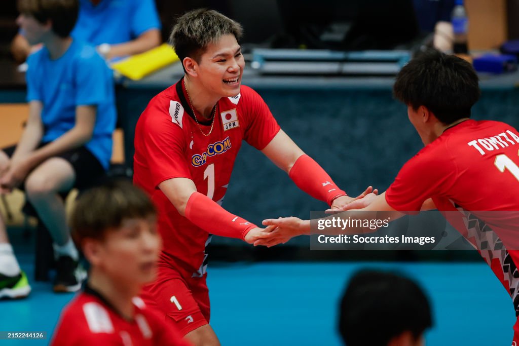 Yuji Nishida Of Japan Shoma Tomita Of Japan During The Match Between yuji-nishida-of-japan-shoma-tomita-of-japan-during-the-match-between