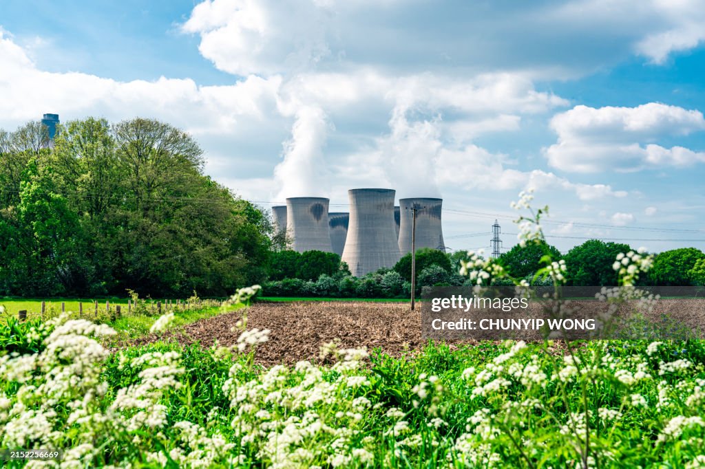 View of power plant at Drax power station
