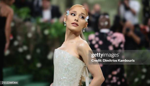 Ariana Grande attends The 2024 Met Gala Celebrating "Sleeping Beauties: Reawakening Fashion" at The Metropolitan Museum of Art on May 06, 2024 in New...