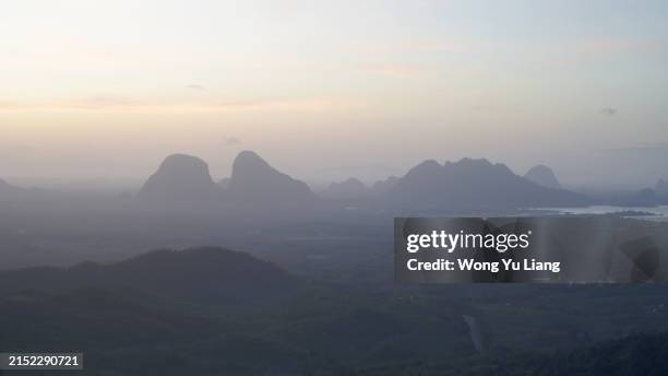 sunrise at wang kelian ,perlis malaysia - perlis state park stock pictures, royalty-free photos & images