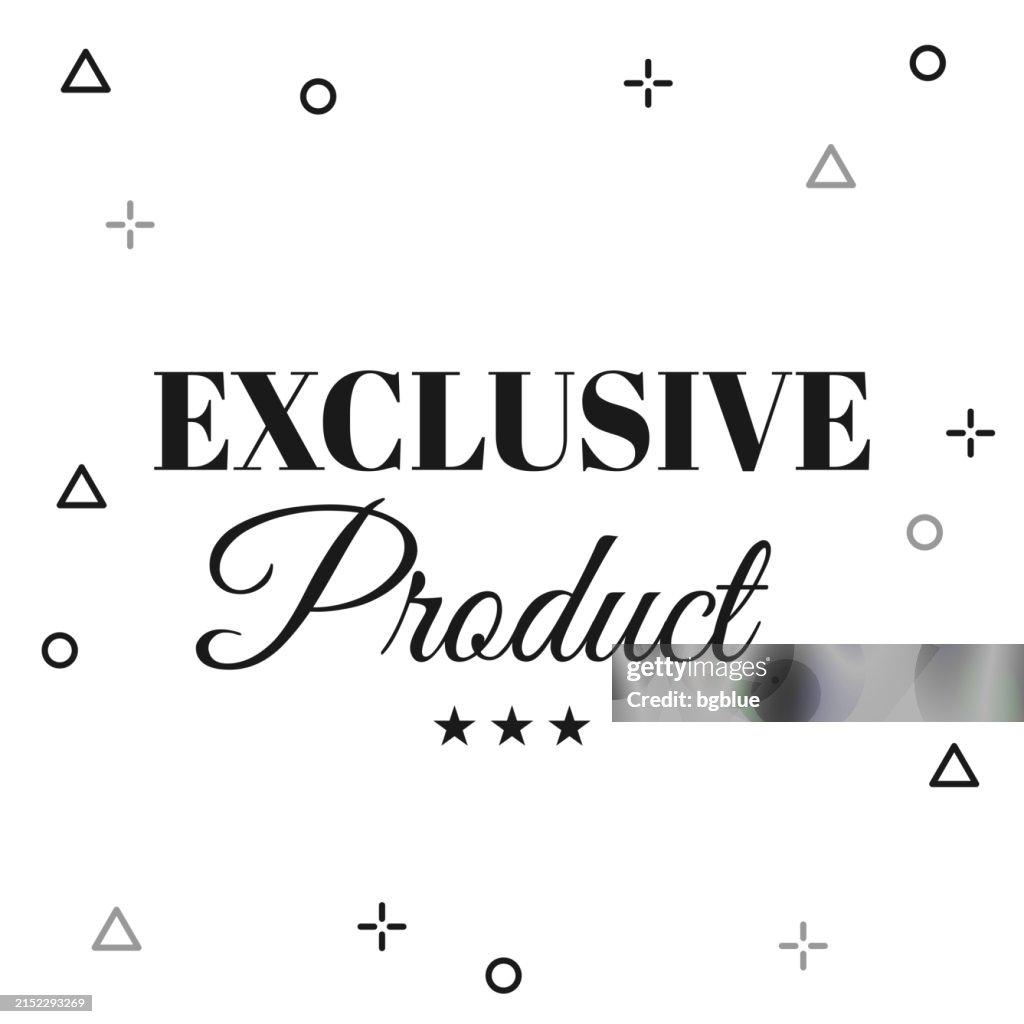 Exclusive Product. Icon on white background