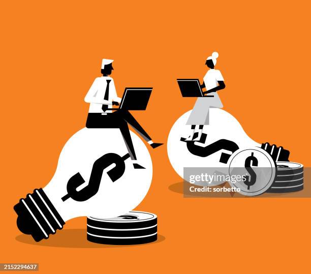 light bulb - brainstorming - value creation stock illustrations
