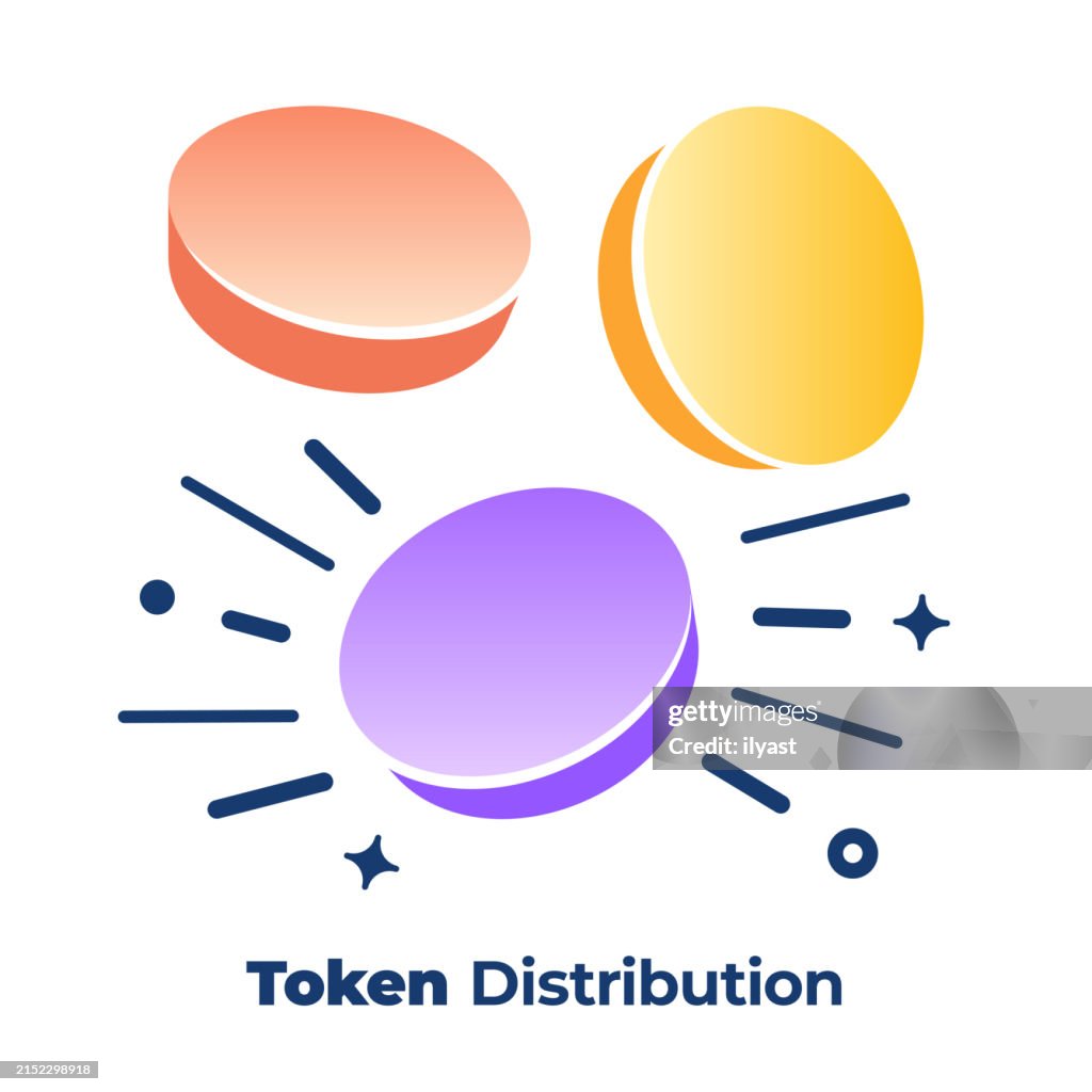 3d Banner Design For Token Distribution High-Res Vector Graphic - Getty ...