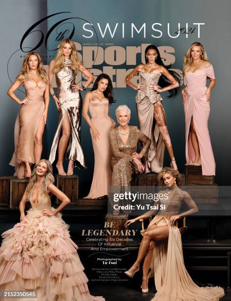 Swimsuit Issue 2024: Paige Spiranac, Paulina Porizkova, Kate Love, Brooks Nader, Maye Musk, Winnie Harlow, Jasmine Sanders, and Camille Kostek pose...