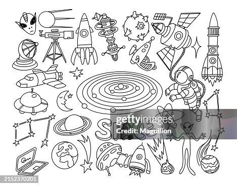 Outer Space Doodle Set Outer Space Doodle Set