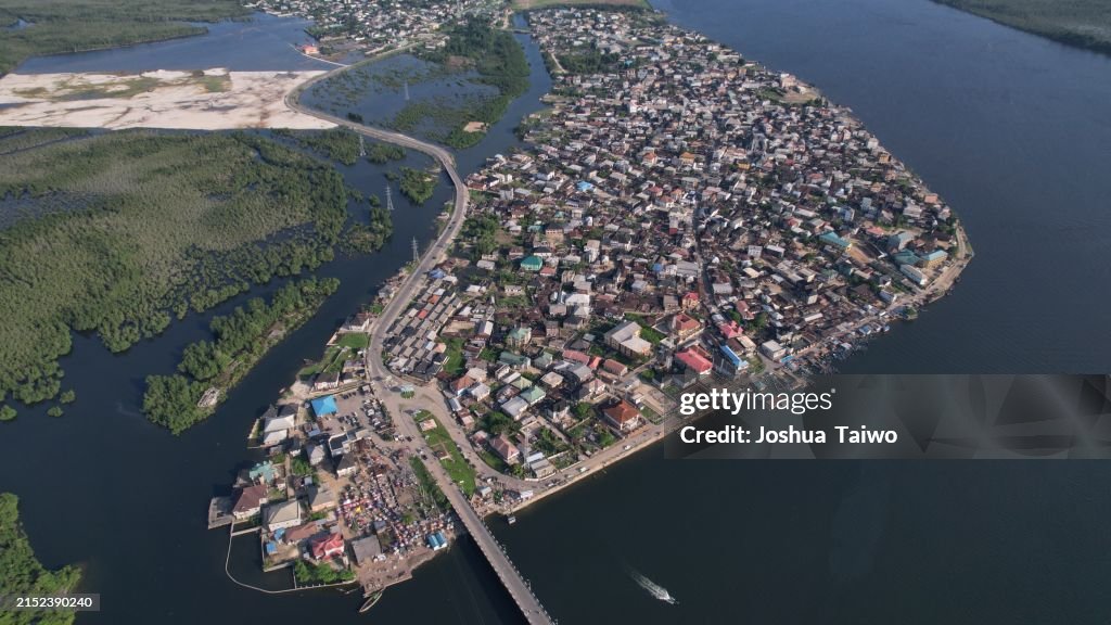 Port Harcout, Bundesstaat Rivers Nigeria Drohnenaufnahmen
