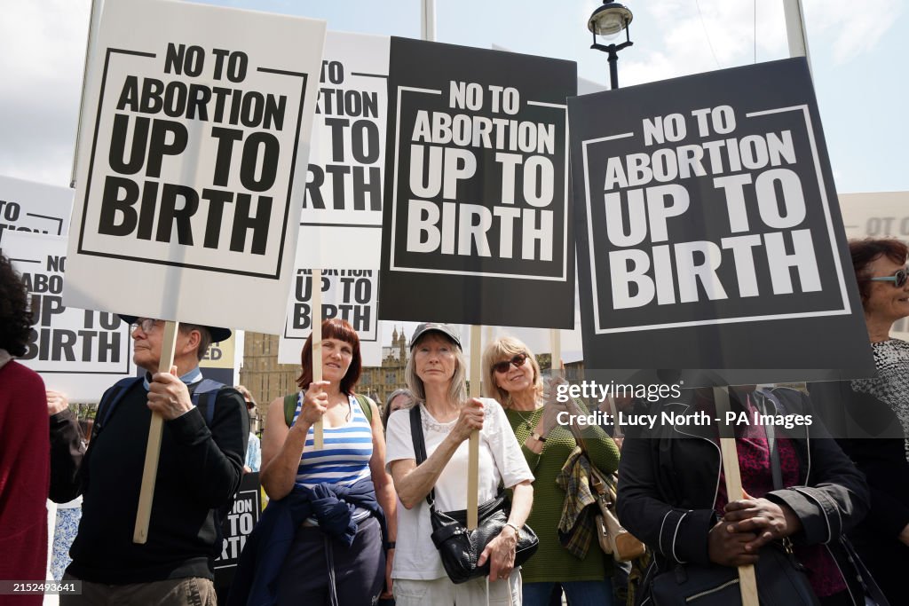 Pro Life Rallies Pro-life groups demonstrate outside the Houses of Parliament in... News ...