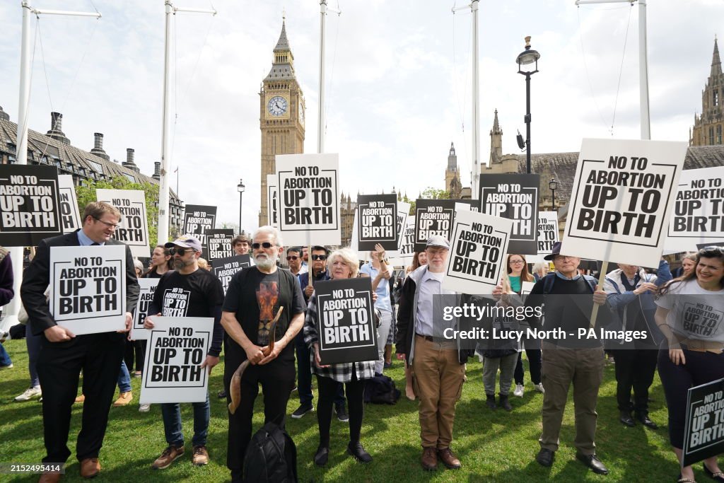 Pro Life Rallies Pro-life groups demonstrate outside the Houses of Parliament in... News ...