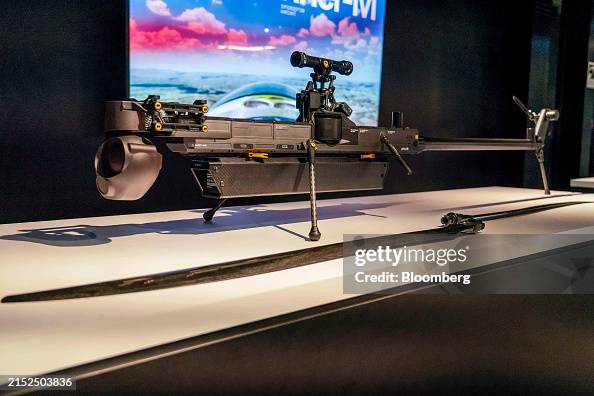 Andril Ghost Rotor The Anduril Ghost autonomous drone at Anduril's headquarters in Costa ...
