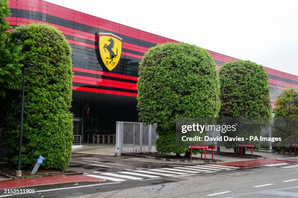 The new Ferrari Factory entrance in Maranello. The Emilia Romagna Grand Prix takes place this weekend at the Autodromo Internazionale Enzo e Dino...
