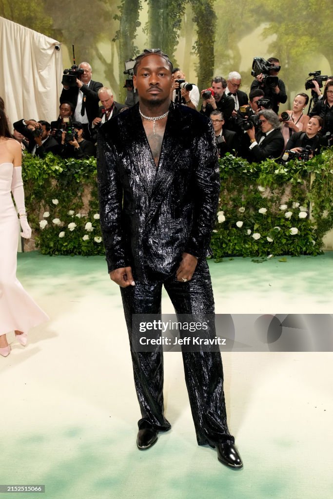 Stefon Diggs attends the 2024 Met Gala Celebrating "Sleeping Stefon Diggs attends the 2024 Met Gala Celebrating "Sleeping