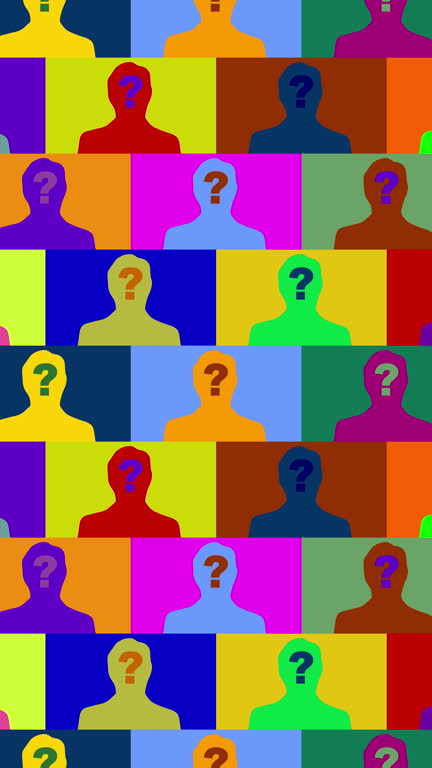 Headshot Rectangular Question Mark Head With Question Mark Icon Videos and HD Footage - Getty Images
