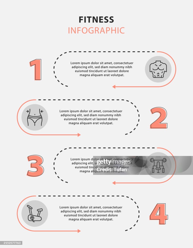 Simple Infographic Exercise Sports And Fitness Infographic Template High-Res Vector Graphic - Getty ...