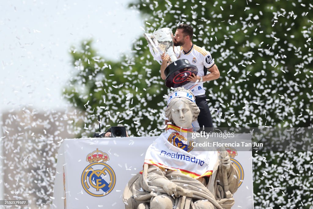 Real Madrid Celebrate Winning The LaLiga Title