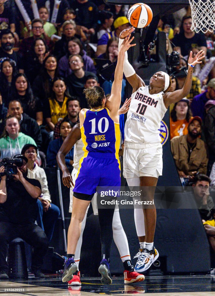 LA Sparks vs Atlanta in Long Beach, CA.