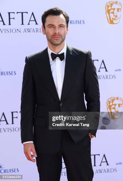 Aidan Turner attends the BAFTA Television Awards 2024 with P&O Cruises at The Royal Festival Hall on May 12, 2024 in London, England.