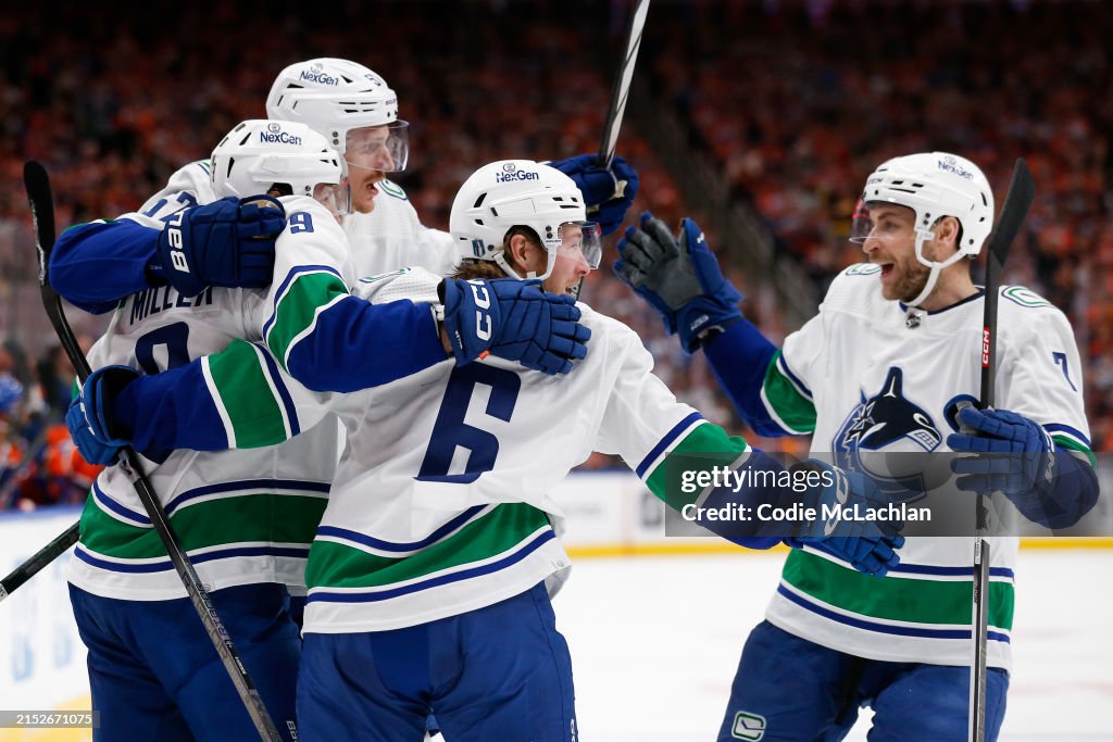 Vancouver Canucks v Edmonton Oilers - Game Three