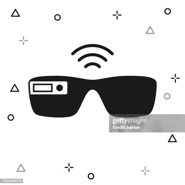 datenbrillen. symbol auf weißem hintergrund - datenbrille stock-grafiken, -clipart, -cartoons und -symbole