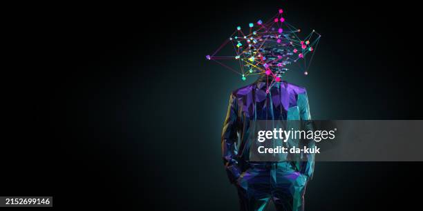 full head of ideas concept - information equipment stock pictures, royalty-free photos & images