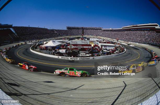 Bobby Labonte from the United States driving the Interstate Batteries Joe Gibbs Racing Pontiac Grand Prix during the 2001 NASCAR Winston Cup Series...