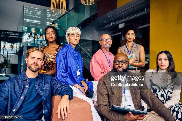multicultural corporate team in a modern office environment. diversity and teamwork in business concept for design and print. - multiculturalismo foto e immagini stock