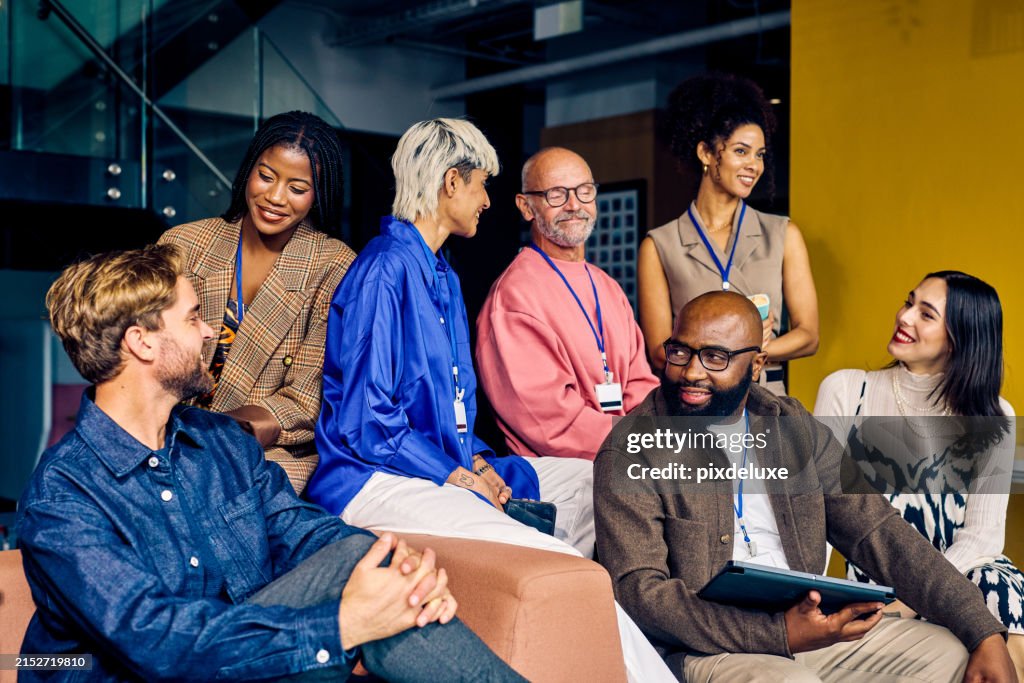 Multicultural corporate team in a modern office environment. Diversity and teamwork in business concept for design and print.