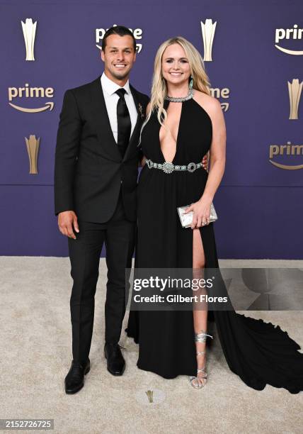 Brendan McLoughlin and Miranda Lambert at the 59th Academy of Country Music Awards from Ford Center at The Star on May 16, 2024 in Frisco, Texas.