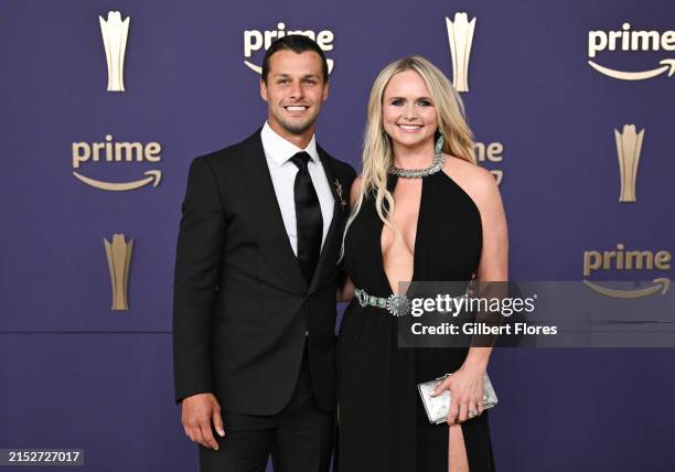 Brendan McLoughlin and Miranda Lambert at the 59th Academy of Country Music Awards from Ford Center at The Star on May 16, 2024 in Frisco, Texas.