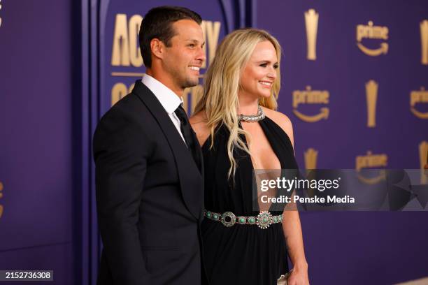 Brendan McLoughlin and Miranda Lambert at the 59th Academy of Country Music Awards from Ford Center at The Star on May 16, 2024 in Frisco, Texas.