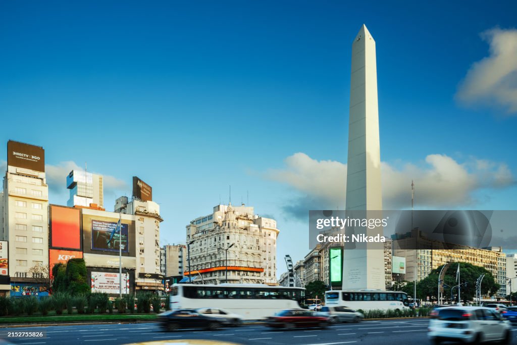 The Obelisk in Buenos Aires, Argentina